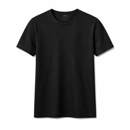 Premium Pack of 3 Crew Neck T-Shirts Black White Olive Green